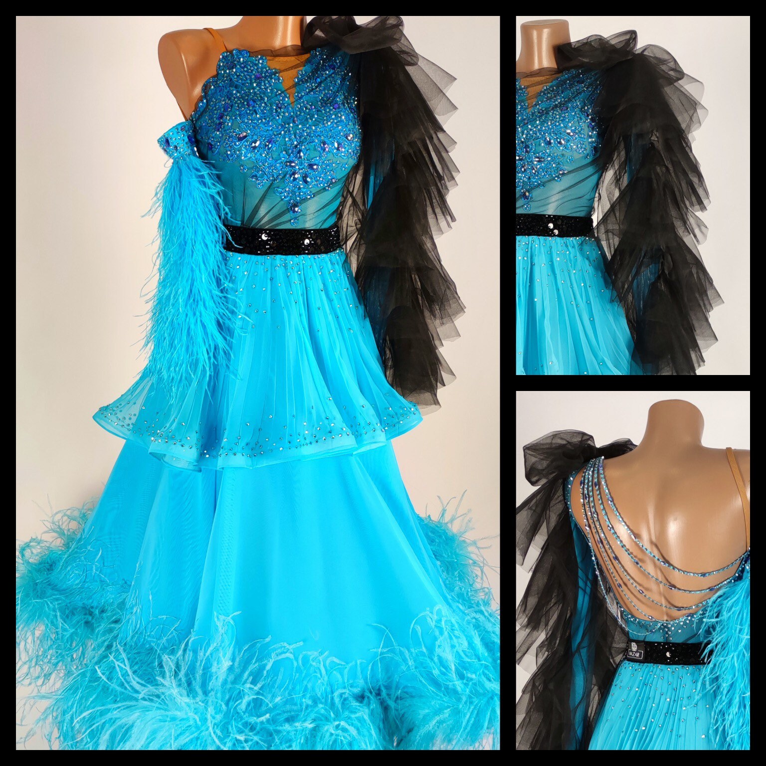 Balltanzkleid. Maßanfertigung Ballkleid Für Standard/Glatt Mit Swarovski von NazarDanceBoutique