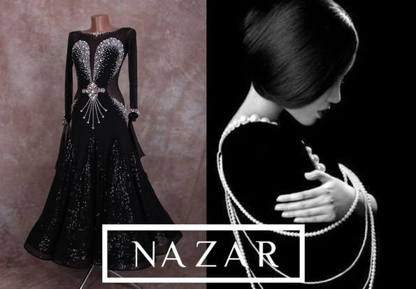 Geschmeidiges Tanzkleid. Maßgeschneidertes Couture Kleid Für Standard Smooth Dance von NazarDanceBoutique