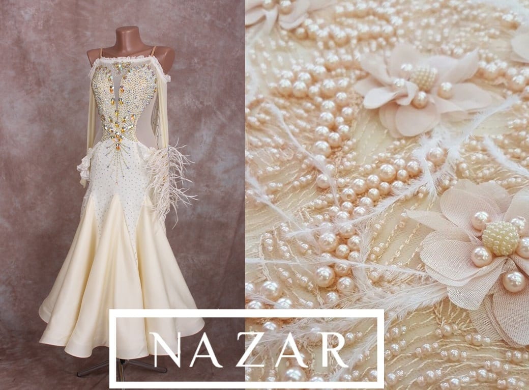 Gesellschaftstanz Kleid Couture. Spezialanfertigung Für Standard/Glatt Mit Swarovski von NazarDanceBoutique