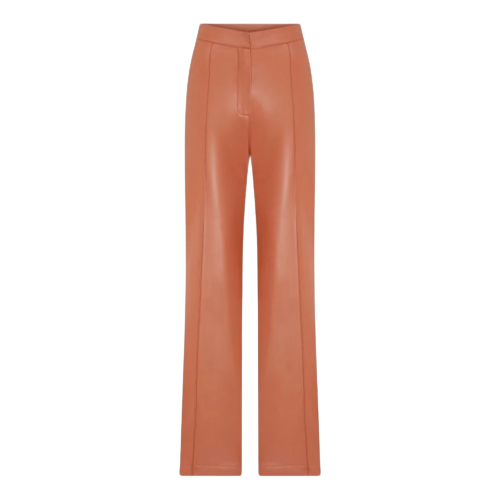 Alba Vegan Leather Wide-Leg Trousers von Nazli Ceren