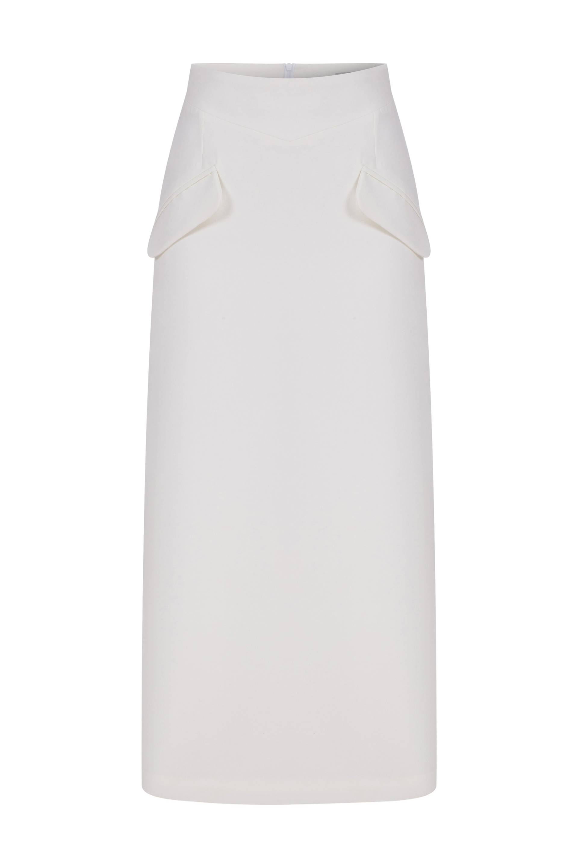 Nazli Ceren | Aveline Skirt | Women's White Midi skirts von Nazli Ceren