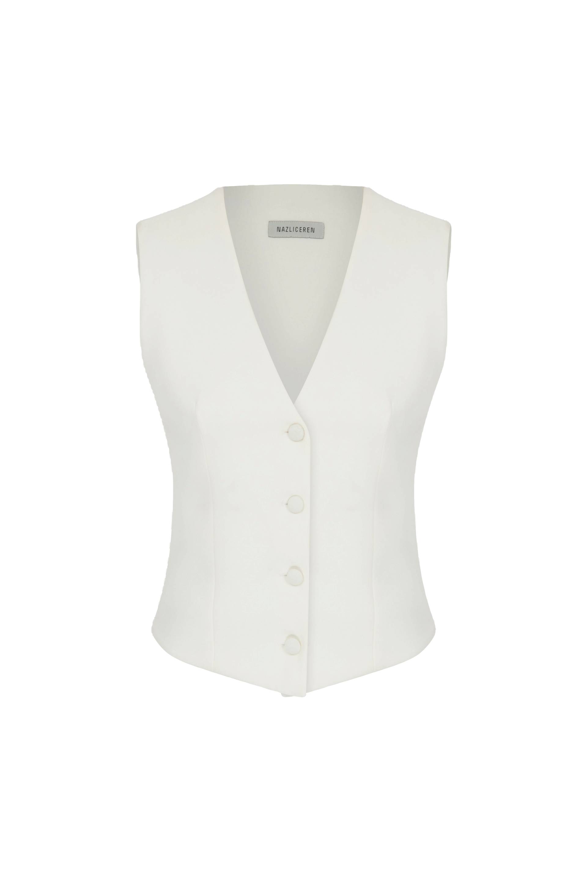 Brita Vest in Blanche von Nazli Ceren