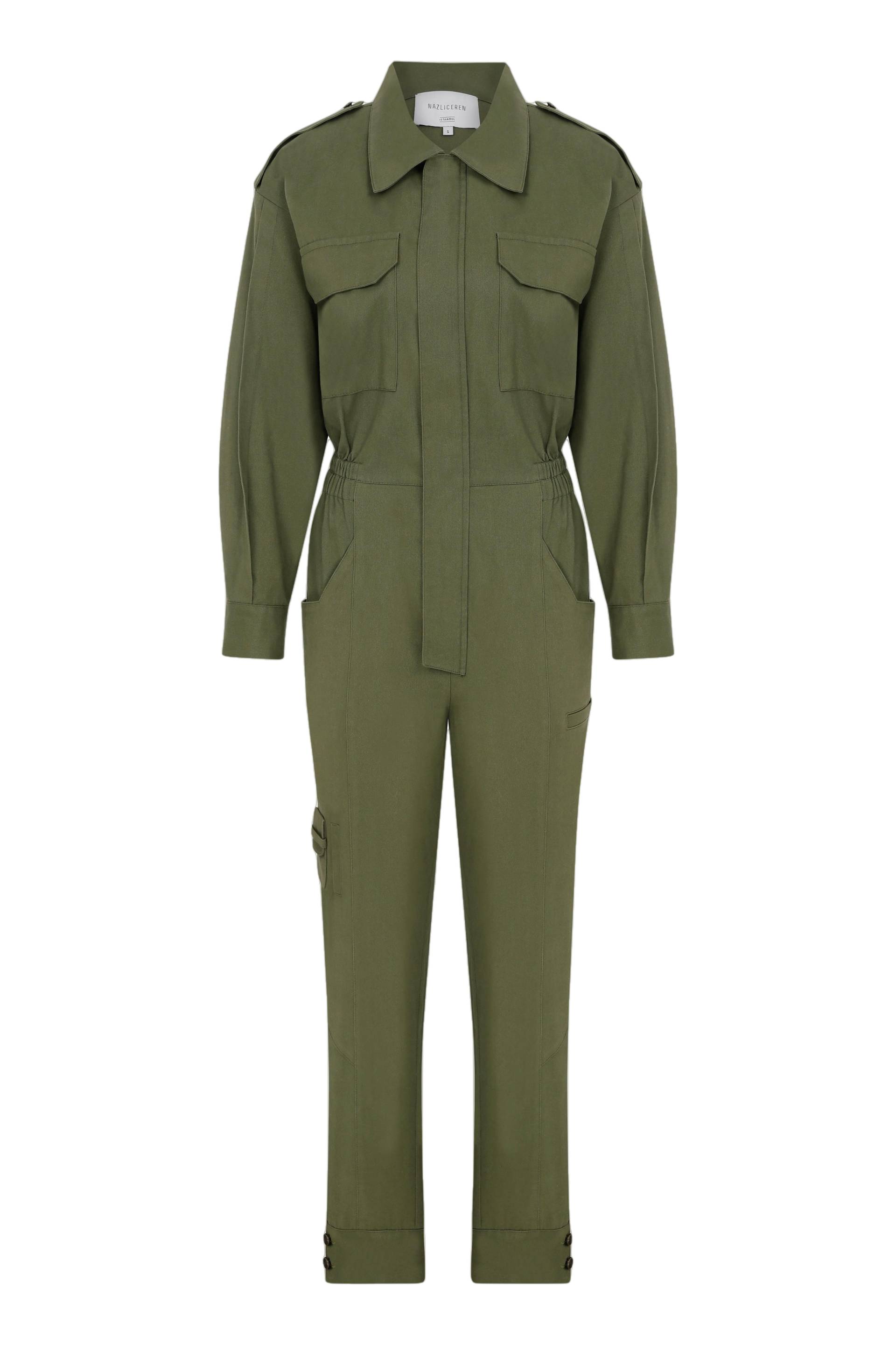 Dorothy Cotton Jumpsuit in Green von Nazli Ceren