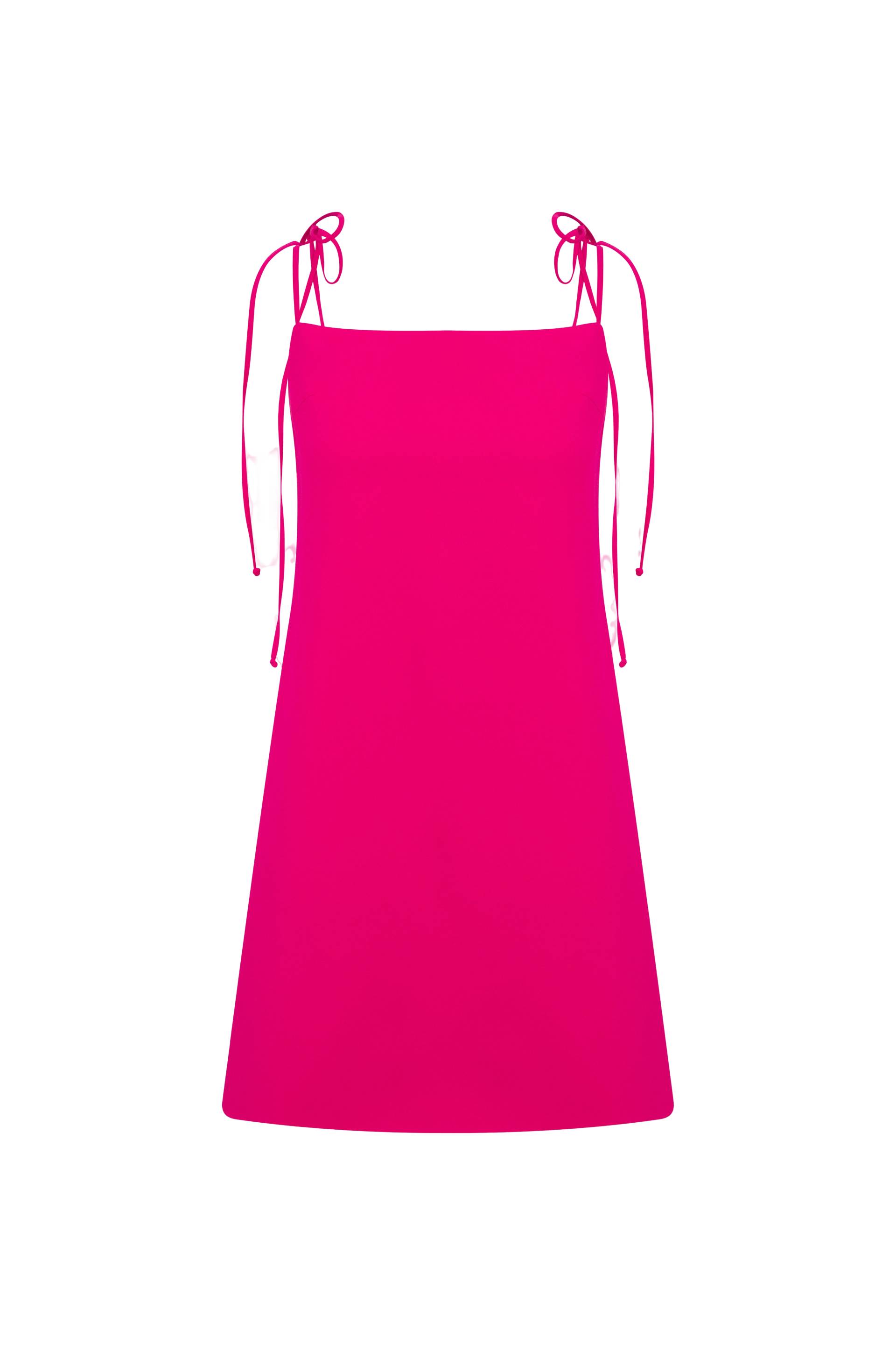 Ellie Mini Crepe Dress in Raspberry Sorbet von Nazli Ceren