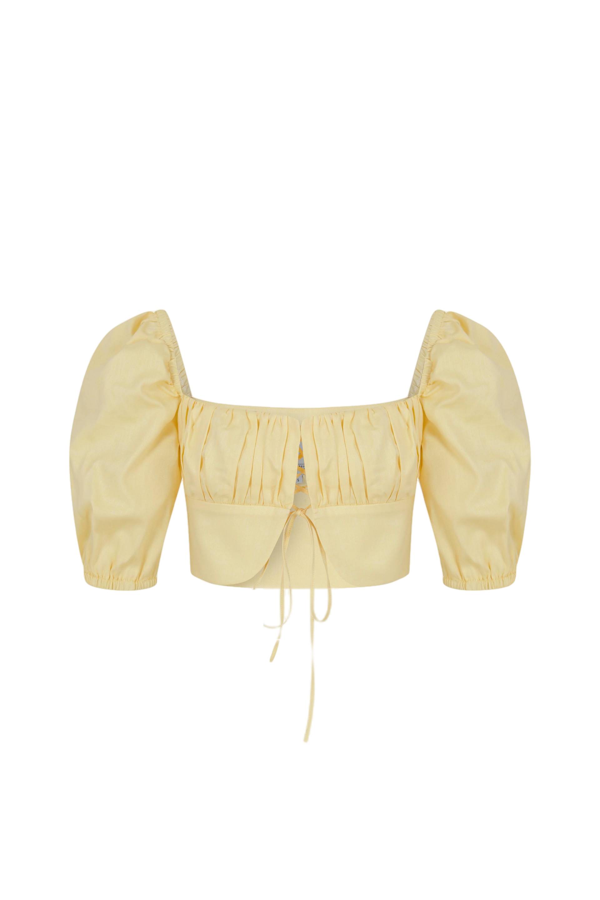 Grace Top in Yellow von Nazli Ceren