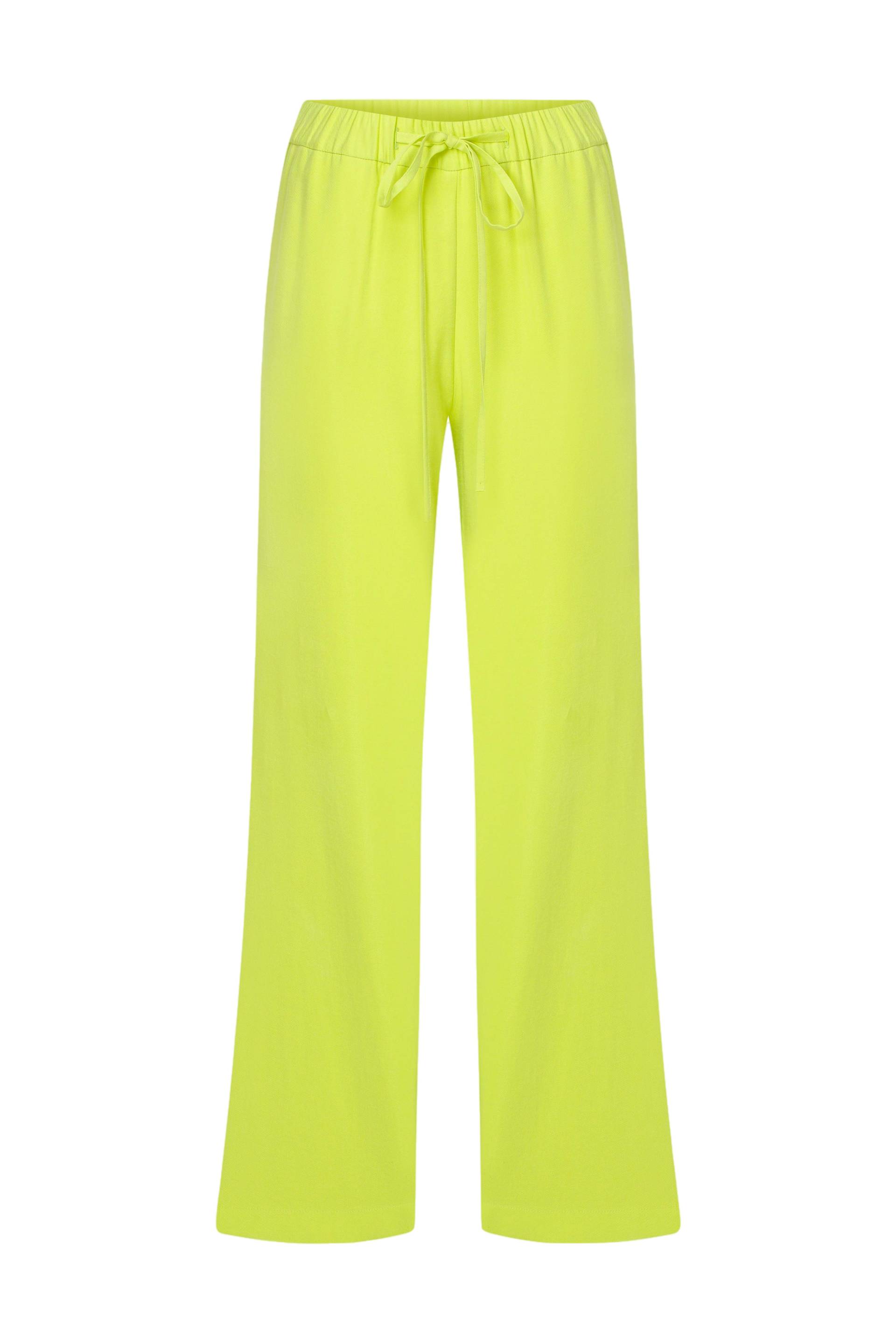 Kyra Cropped Trousers in Lime von Nazli Ceren