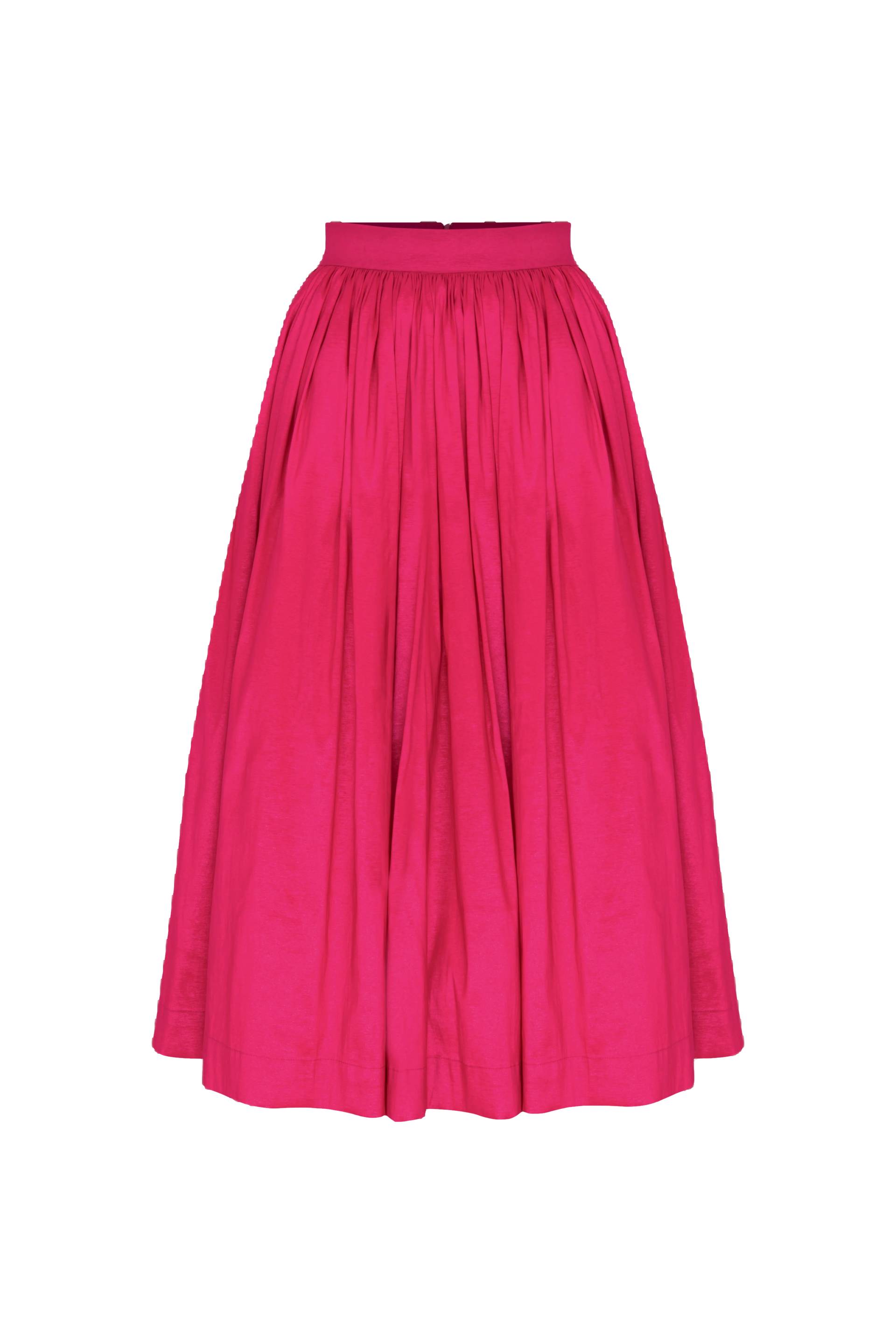 Lou Lou Midi Skirt in Pink - Pink - L - Nazli Ceren - Midi skirts von Nazli Ceren
