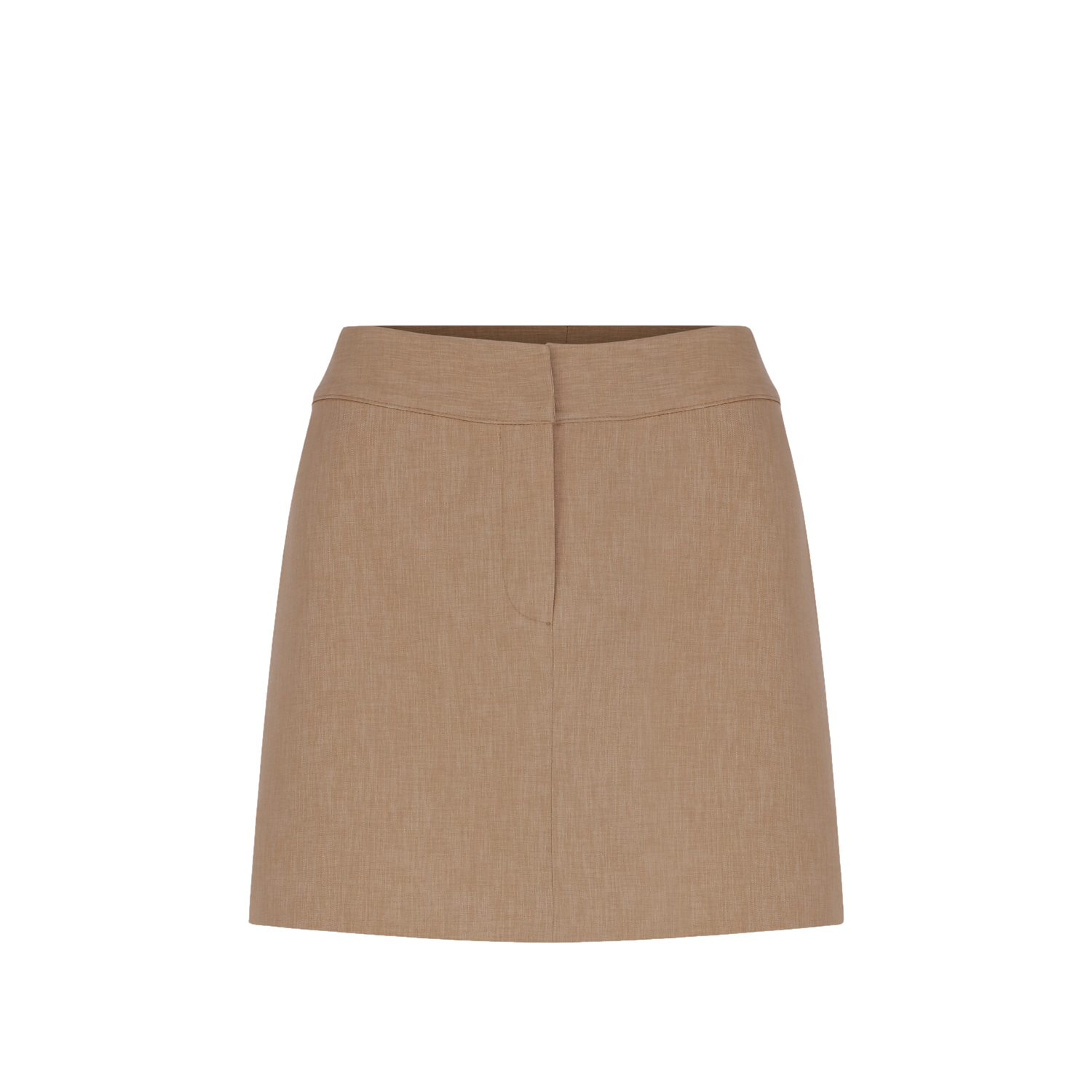 Marde A-Line Mini Skirt in Almond Buff von Nazli Ceren