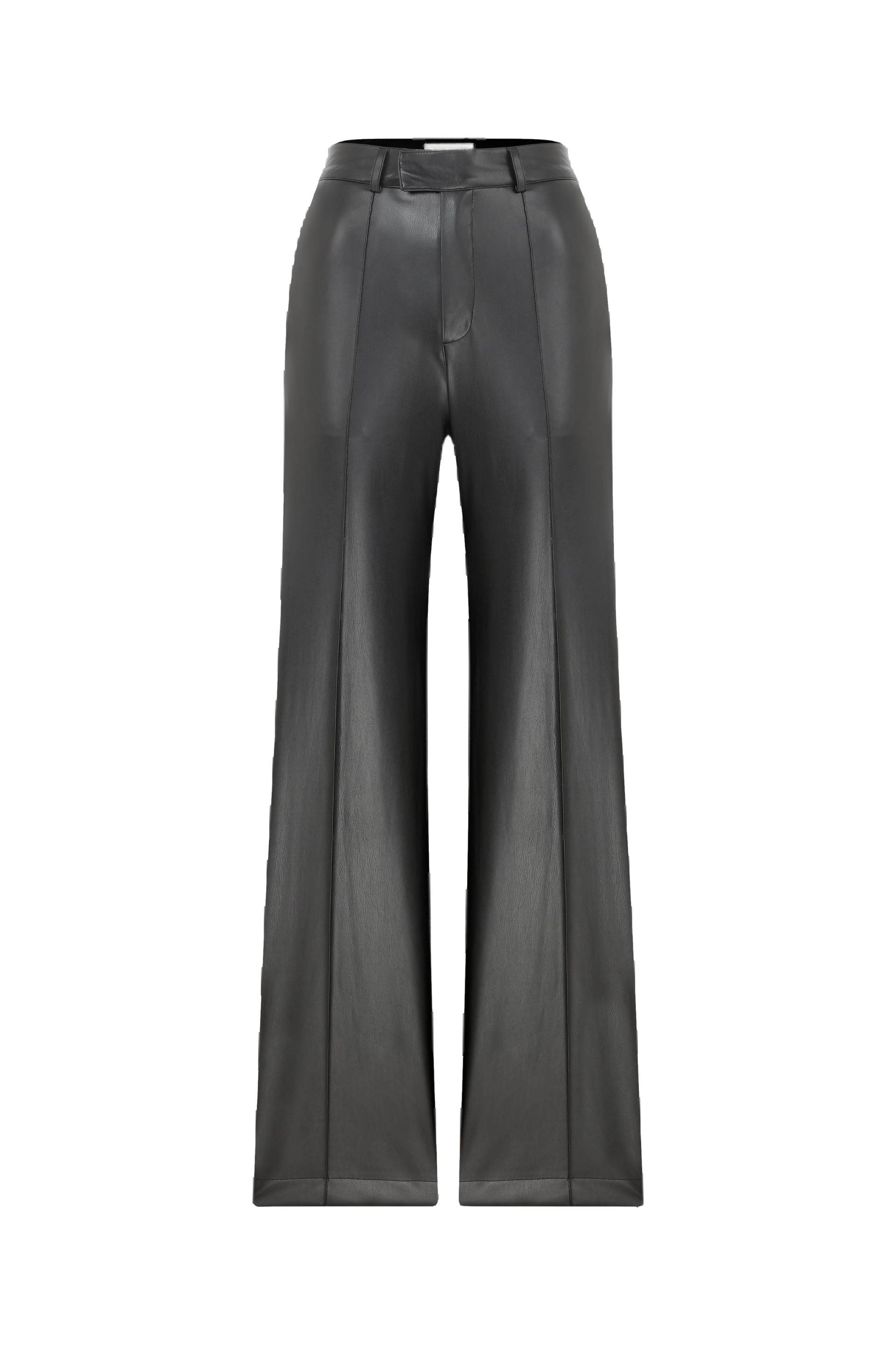 Millie Straight Cut Vegan Leather Trousers von Nazli Ceren