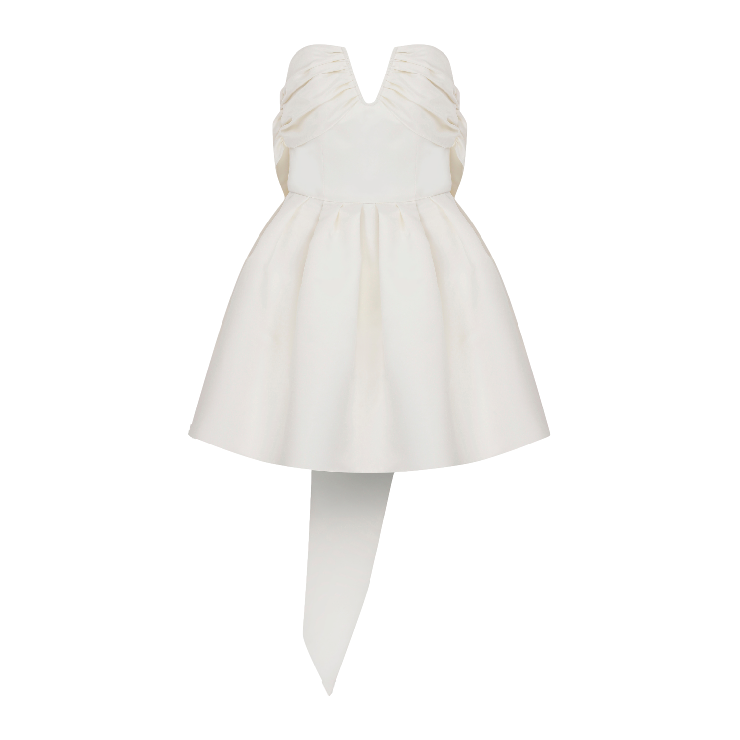 Miro Strapless Mini Dress in Vanilla Ice von Nazli Ceren