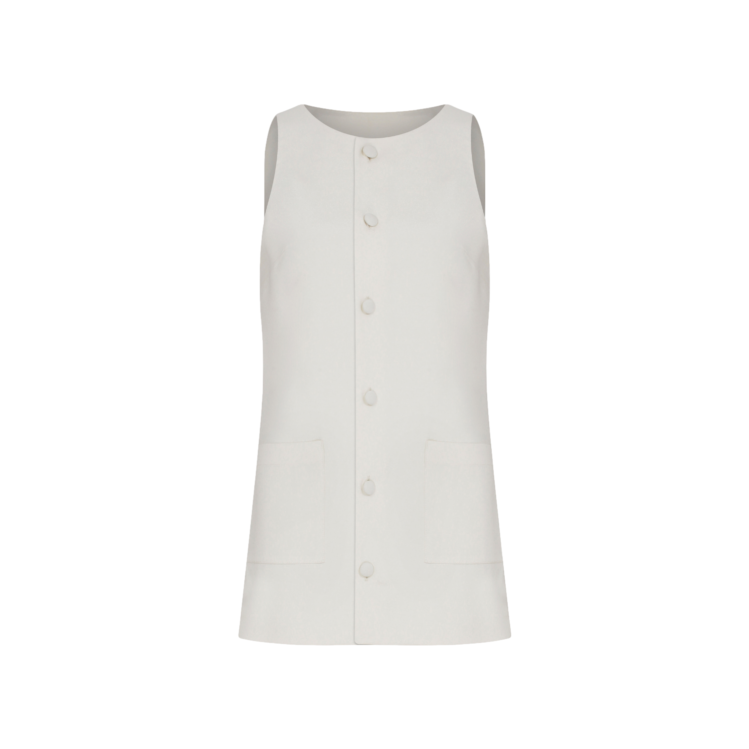 Odette Crepe Mini Dress in Vanilla Ice von Nazli Ceren