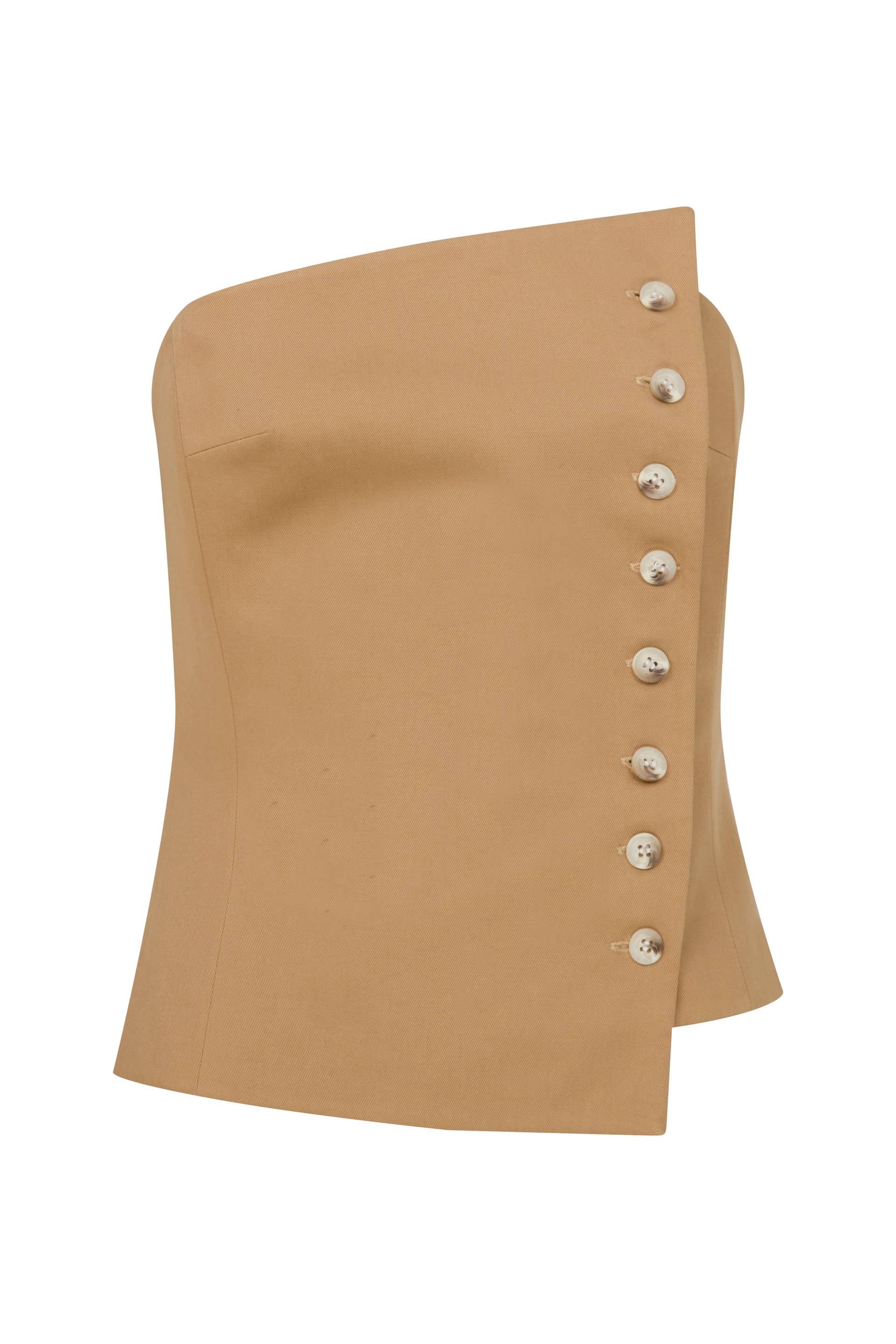 Odyle Cotton Bustier in Golden Straw - Beige - L - Nazli Ceren - Bustier tops Odyle Cotton Bustier in Golden Straw - Beige - L - Nazli Ceren - Bustier tops von Nazli Ceren
