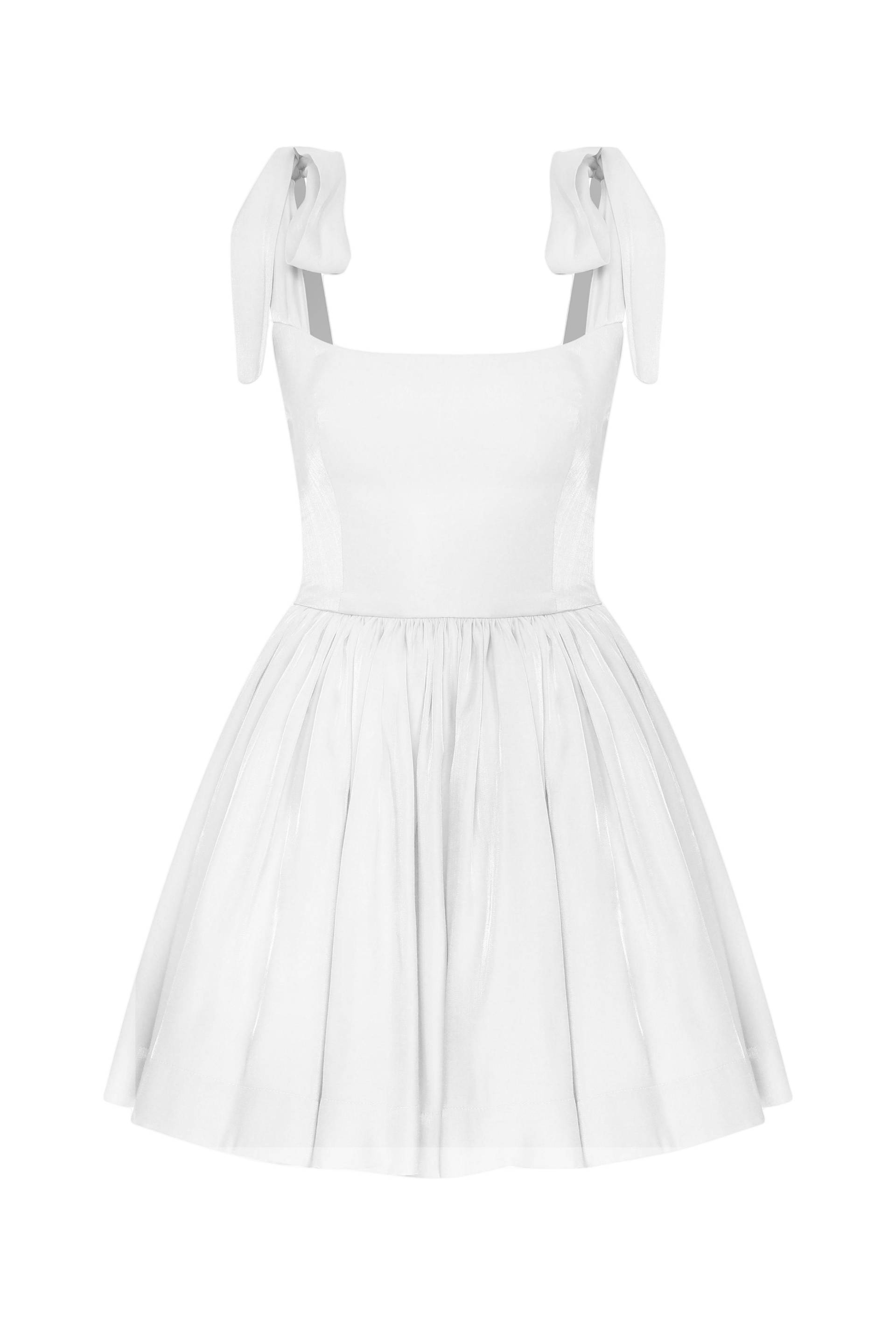 Nazli Ceren | Sibby Dress in White | Women's White Mini dresses von Nazli Ceren