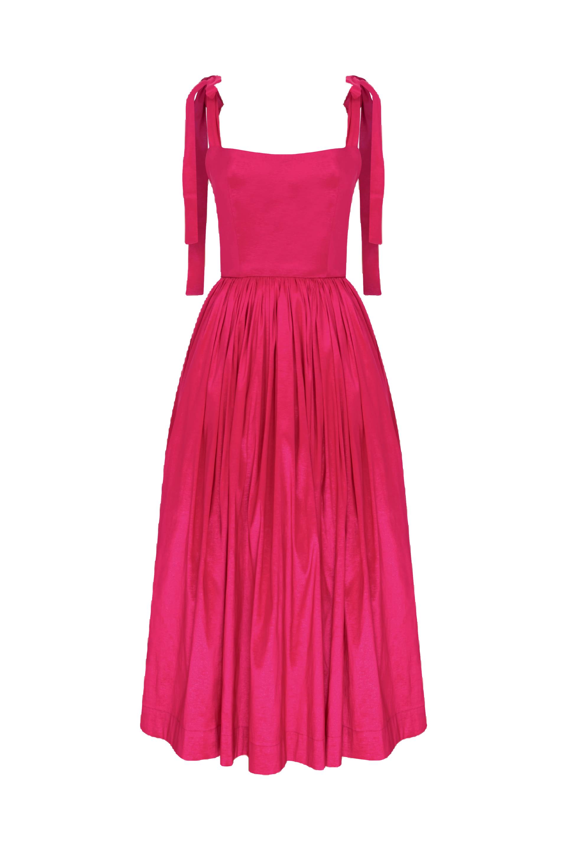 Sibby Midi Dress in Pink von Nazli Ceren