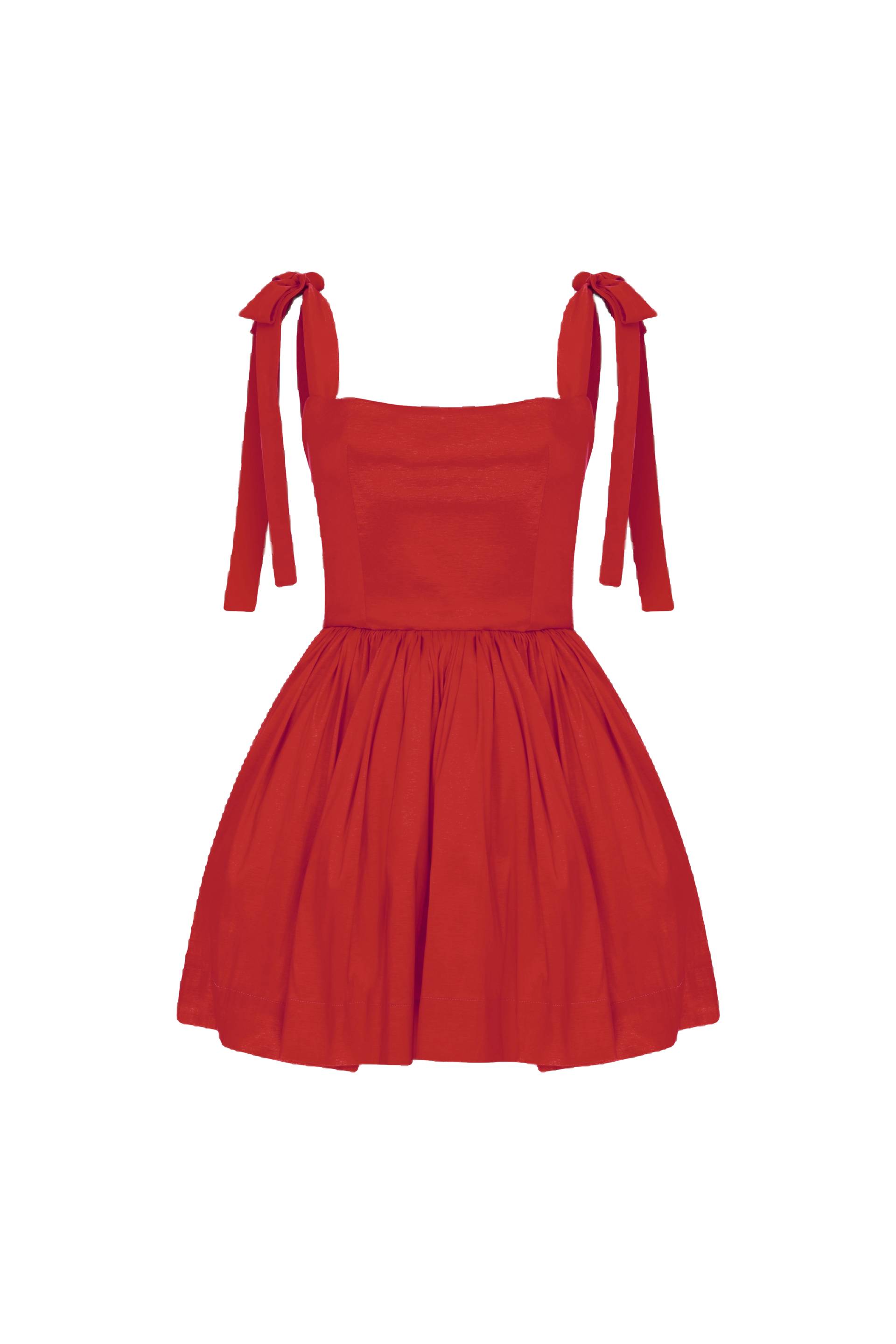Sibby Mini Dress in Rouge von Nazli Ceren