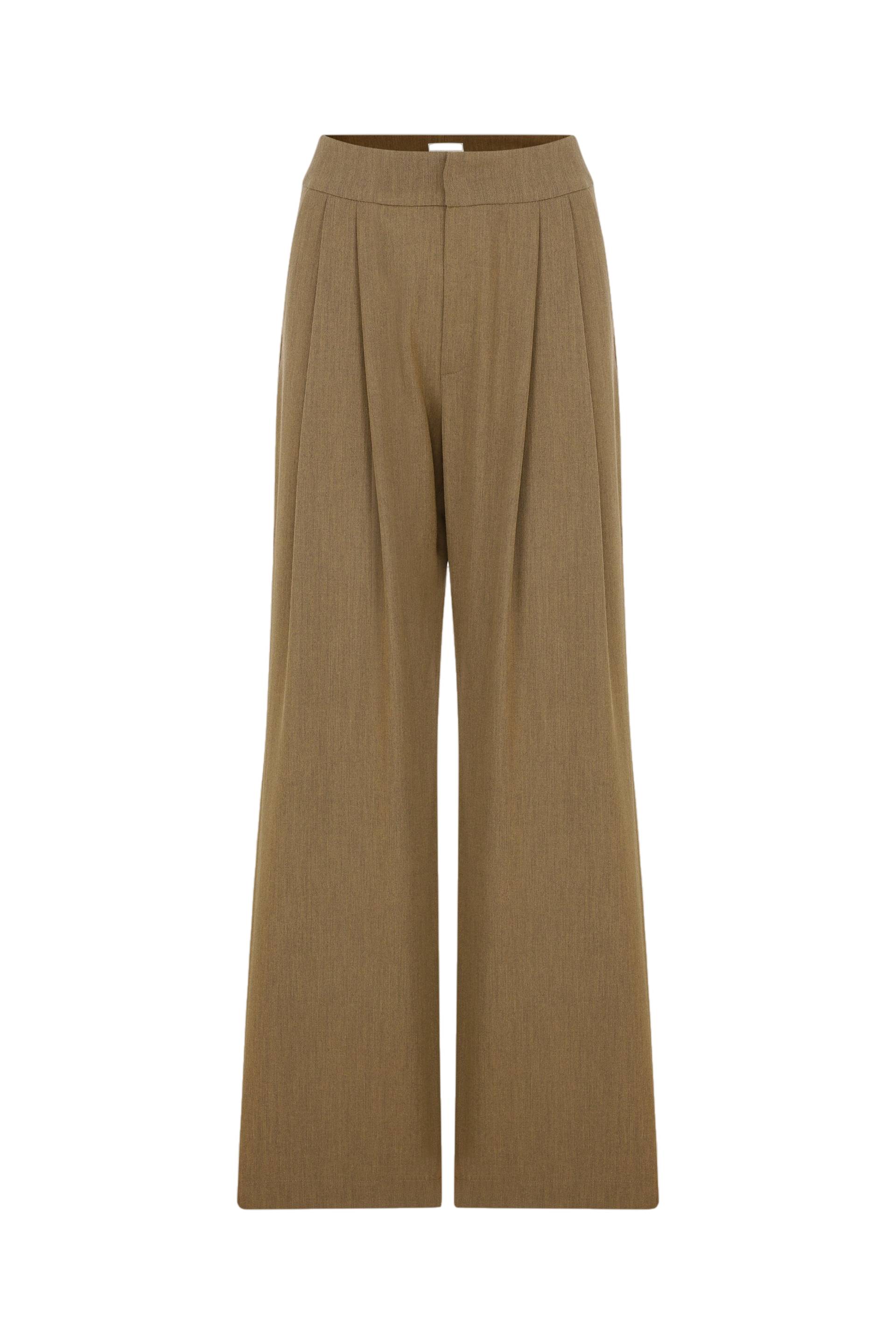 Tina Trousers In Khaki von Nazli Ceren