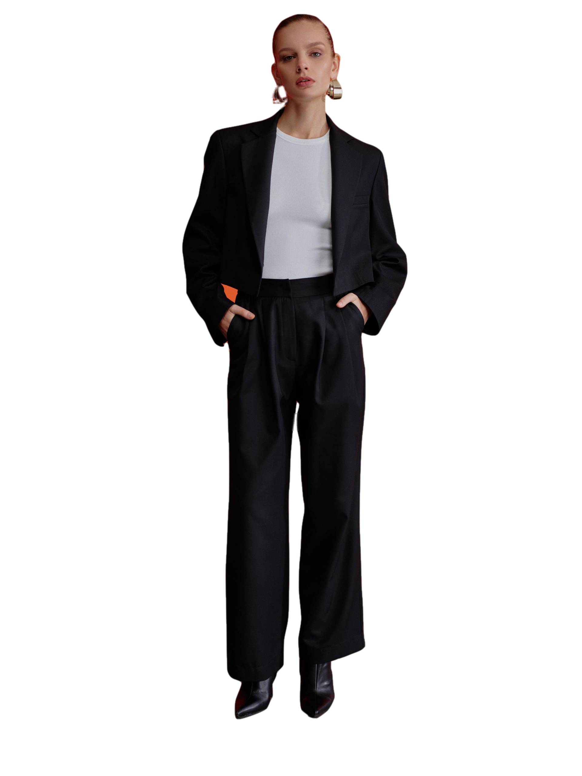 Tina Trousers in Black von Nazli Ceren