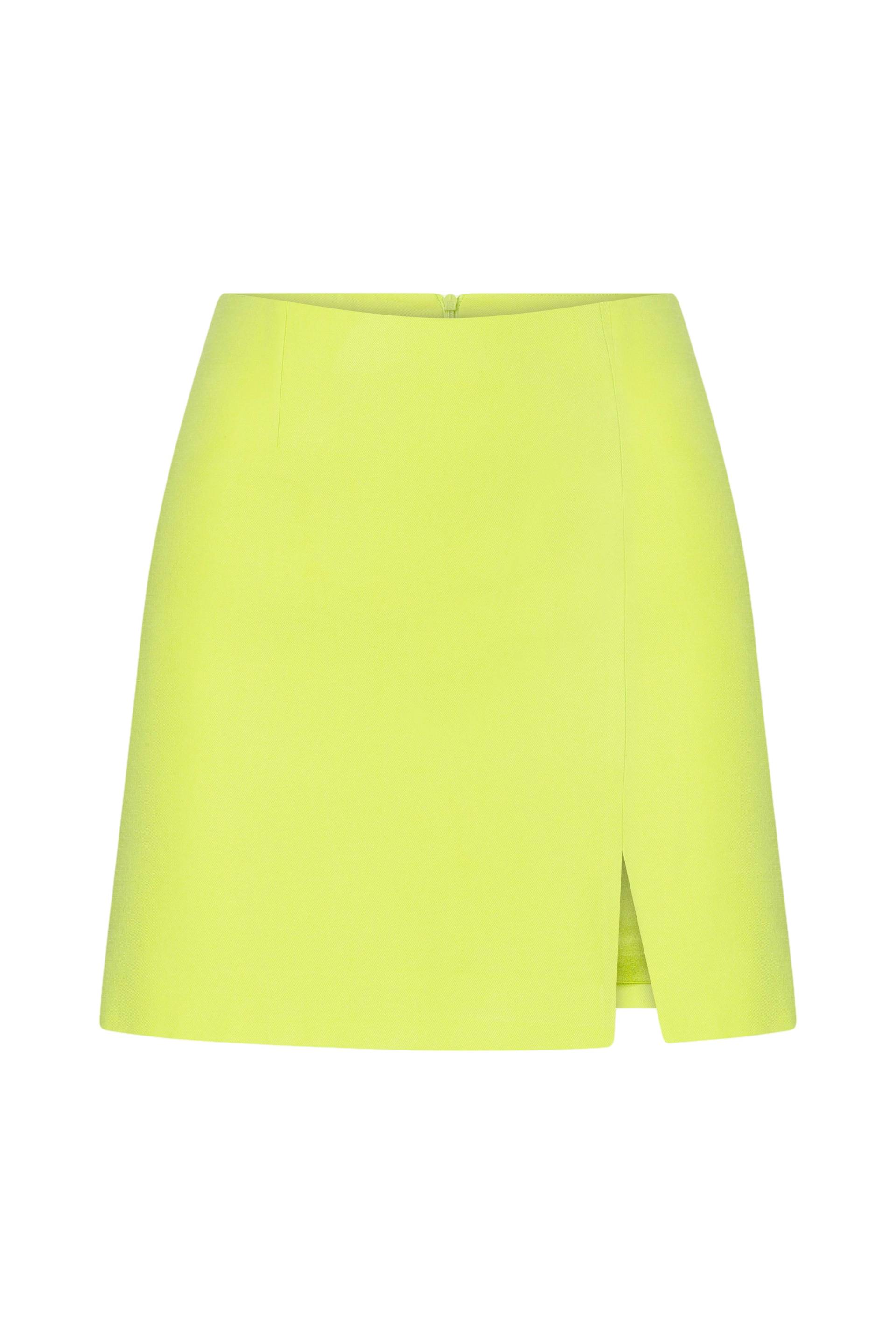 Vance Mini Skirt in Lime von Nazli Ceren