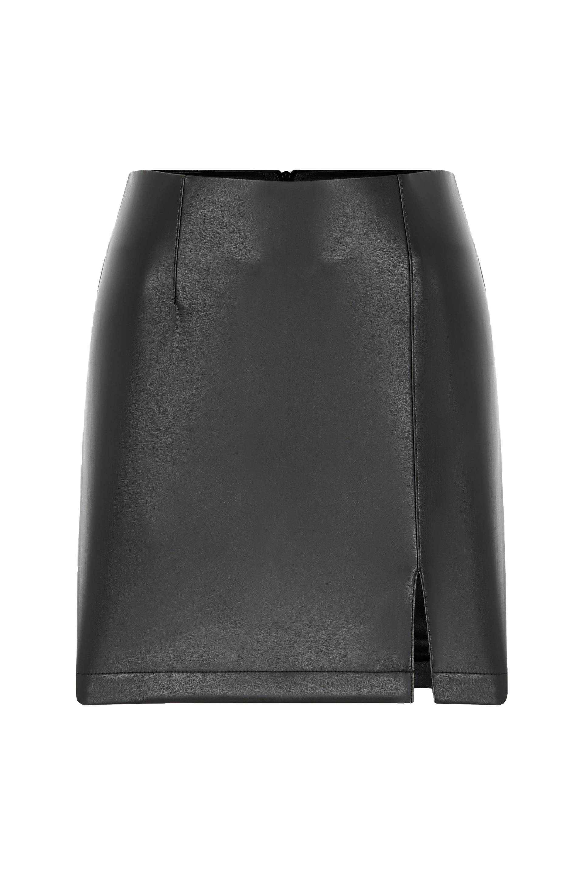 Vance Vegan Leather Mini Skirt von Nazli Ceren