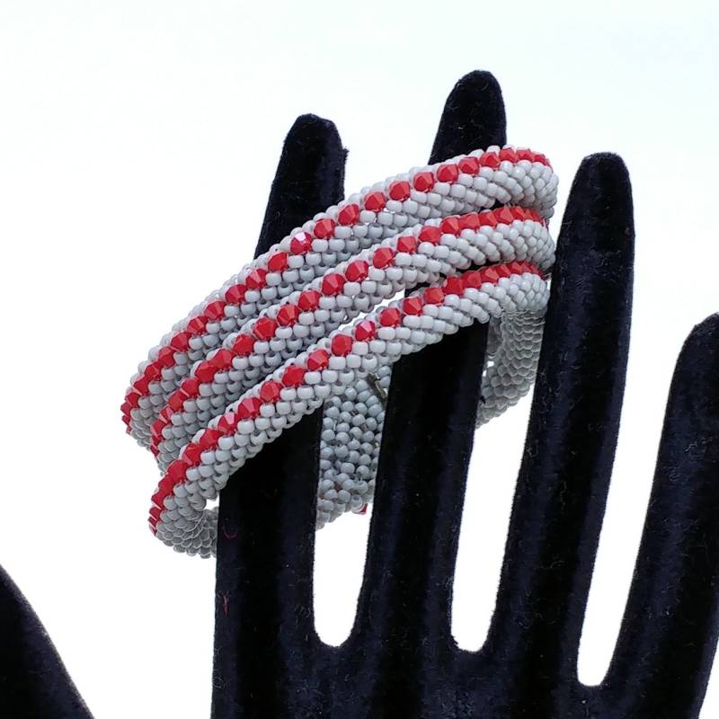 Perlenarmband - Nazo Weben Ii Technik Neue Kristall Armband Besonderes Design Versteckte Clips Perlenarmband - Nazo Weben Ii Technik Neue Kristall Armband Besonderes Design Versteckte Clips von NazoDesign