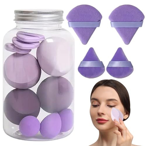 14 Stück Makeup Set, Soft Beauty Blender, Makeup Und Puderquaste Set Für Frauen, Foundation Blending Beauty Blende-r Für Foundation, Concealer, Setting Powder, Lose Puder, Roug von Nbbwwu