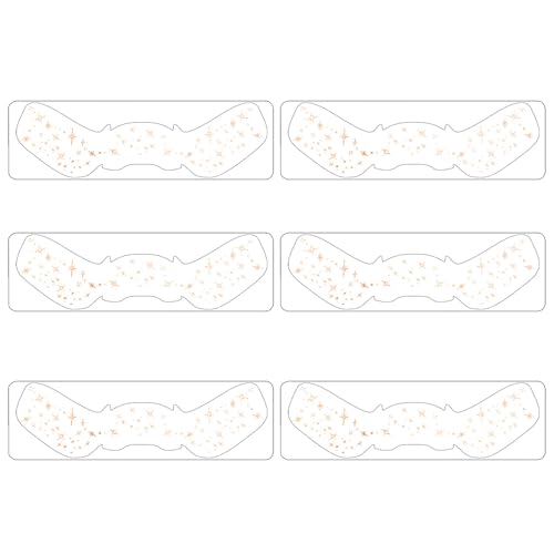 Nbbwwu Make-up-Aufkleber, Make-up-Aufkleber für das Gesicht,Kosmetikaufkleber für Frauen | Set mit 6 Gesichts-Make-up-Speckles-Patches, niedlichen Make-up-Accessoires für Frauen und Mädchen, von Nbbwwu