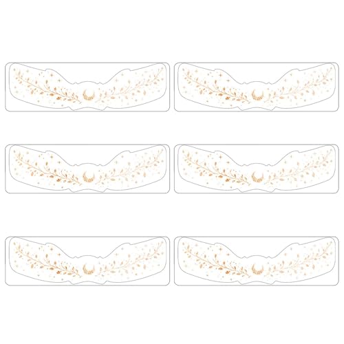 Nbbwwu Make-up-Patches, Make-up-Aufkleber | Kosmetikaufkleber für Frauen | Set mit 6 Gesichts-Make-up-Speckles-Patches, niedlichen Make-up-Accessoires für Frauen und Mädchen, Kosmetikaufkleber von Nbbwwu