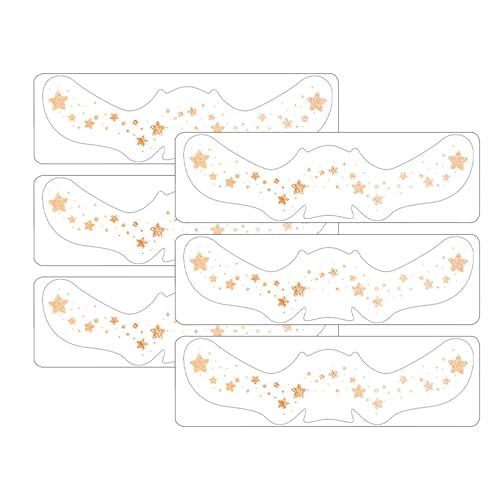 Nbbwwu Make-up-Patches, Make-up-Patches für das Gesicht, Musik Festival Gesichtsaufkleber, Set mit 6 Gesichts-Make-up-Speckles-Patches, niedlichen Make-up-Accessoires für Frauen und Mädchen, von Nbbwwu