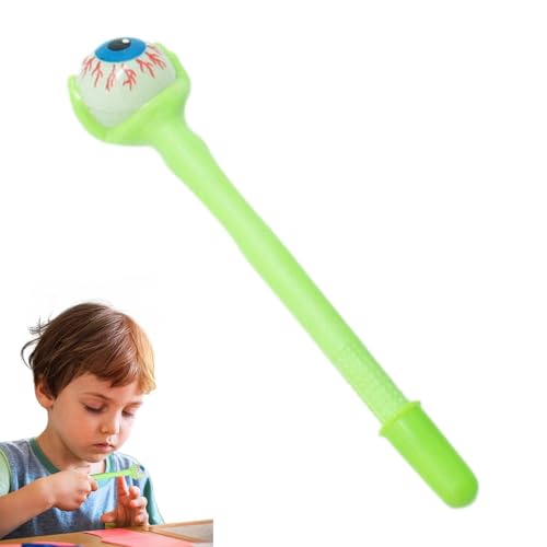 Nbbwwu Streich-Kugelschreiber, leuchtende Kugelschreiber, Spoof Eyeball Kugelschreiber, Mehrzweck-Schreibwarenstift für Halloween-Feiern, Maskerade-Partys, Mottopartys und Spukhäuser von Nbbwwu