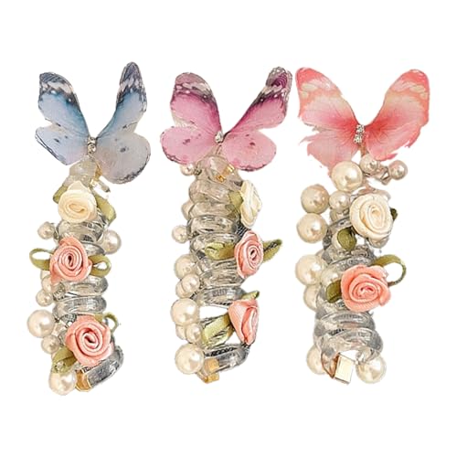 Nbbwwu Telefonkabel Haarbänder - Bunte Telefonkabel Haarspiralen - Weiche Dehnbare Haarzubehör Für Pferdeschwanz Styling Alltag Schule Kinder von Nbbwwu