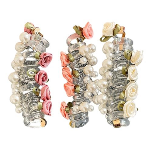 Nbbwwu Telefonkordel Haargummis | Bunte Telefonkabel Haarspiralen - Pferdeschwanz Halter für Kinder Mädchen Jugendliche Sport Alltag Schule von Nbbwwu