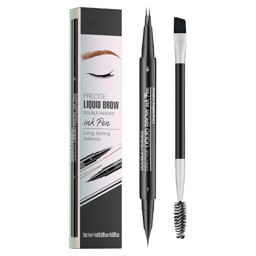 Augenbrauenstift für Augen-Make-up, Augenbrauenstift mit doppeltem Ende – 2-in-1-Microblading für Frauen, Augenbrauenstifte für Frauen, Make-up für Männer, Frauen, Freunde, Ästhetik von Nbhuiakl