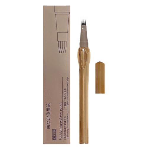 Microblading Augenbrauenstift, Microblading, Augenbrauenstift, langlebig, schweißbeständig, Augenbrauenpinsel, Augenbrauenpinsel, 4 Gabelspitzen für Lehrer von Nbhuiakl