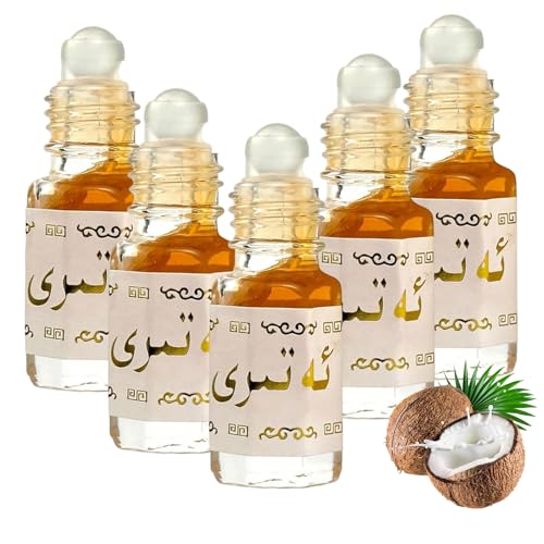 3 Ml Roll-On Fruchtiges Parfümöl, Roll-On Parfümöl Für Damen, Reisegröße Rollerball, Kokosöl Roll-On Parfüm, Langanhaltender Duft (5 Stück) von Nbzsmlkn