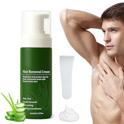 Botane Haarentfernungscreme Für Männer Mit Natürlicher Aloe Vera, Schnelles Und Sanftes No-Shave-Haarentfernungsspray, Feuchtigkeitsspendende Und Nicht Klebende Formel Für Gesicht (1 Stück) von Nbzsmlkn