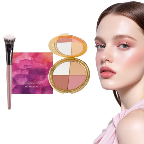 Glowjiu Gallery Highlighting Eye & Cheek Palette, Glowjiu Highlighting Eye & Cheek Palette, Lidschatten Und Highlighter Make-up (1 Stück) von Nbzsmlkn
