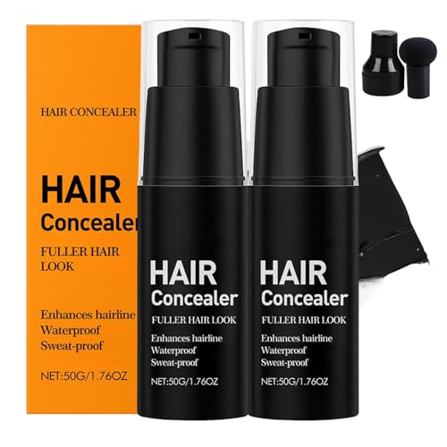 Lefron Haar-Concealer, Wasserfester Haarfüller Für Frauen Und Männer, Sofortige Haar-Concealer-Creme, Ansatz-Farbe Zur Grauabdeckung (2 Stück) von Nbzsmlkn