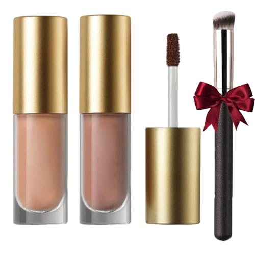 Matte Flüssiglidschatten, Matte Flüssiglidpuder-Augenfarbe, Langanhaltendes, Hochpigmentiertes Lidschatten-Make-up, Hochpigmentiertes, Langanhaltendes (Hellbraun+Pflaume) von Nbzsmlkn