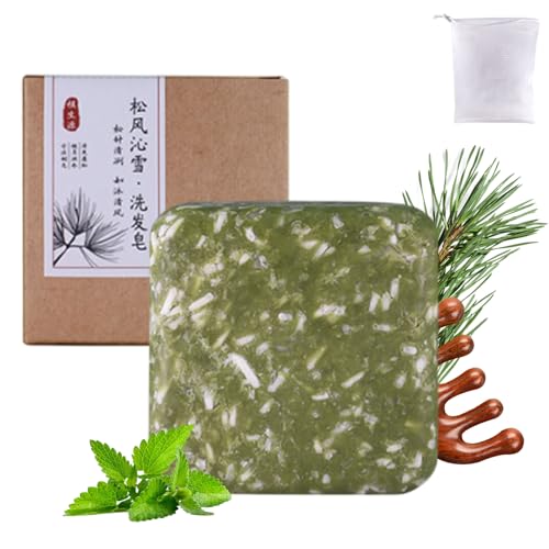 Mikokos Shampoo Bar, Kräutershampoo, Reinigt Und Pflegt Das Haar, Natürliche Inhaltsstoffe, Feuchtigkeitsspendend, Tiefenreinigung Der Kopfhaut Für Männer Und Frauen (Dendrobium) von Nbzsmlkn