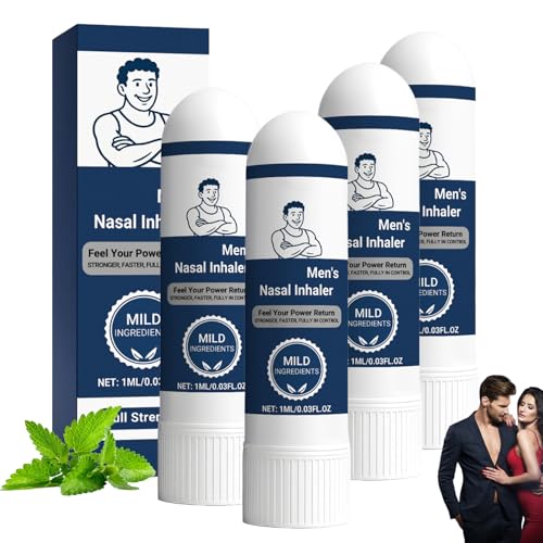 Surfgow Inhalator, Surfgow Nasenstift, Komplexer Naseninhalator Für Männer, Natürlicher Naseninhalator, Naseninhalator Für Männer, Gibt Energie Und Vitalität Zurück (4,Starke Edition) von Nbzsmlkn