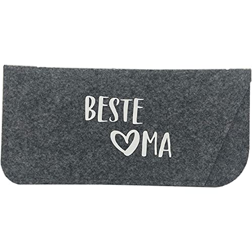 NeLi Brillenetui - Beste Oma - Filz Geschenkidee (dunkelgrau) NeLi Brillenetui - Beste Oma - Filz Geschenkidee (dunkelgrau) von NeLi