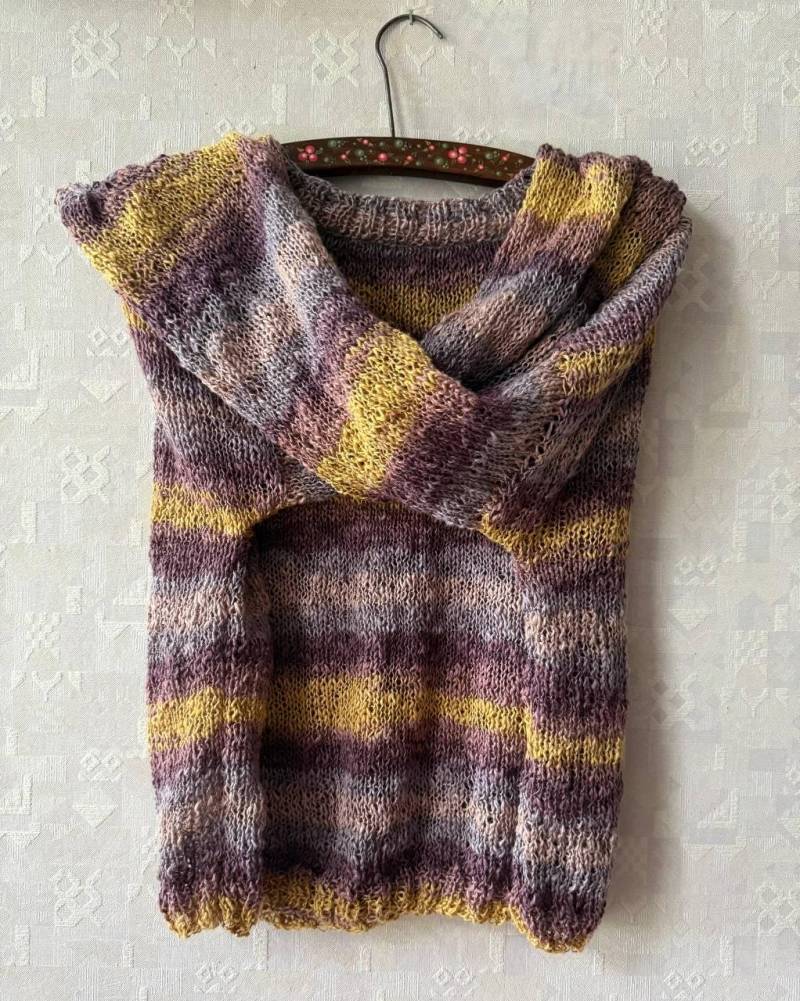 Leinen Unisex Sommer Pullover, Boho Hippie Baumwolle Viskose Atmungsaktiver Struktur Oversize Strick Langarm, Pastell Streifen Bluse Leinen Unisex Sommer Pullover, Boho Hippie Baumwolle Viskose Atmungsaktiver Struktur Oversize Strick Langarm, Pastell Streifen Bluse von NeYuknits