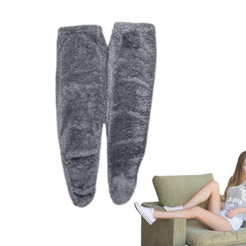 Kniehohe Fuzzy-Socken | Wintersocken Damen - Beinsocken über dem Knie, Plüsch-Slipper, gemütliche Socken, kniehoch, pelzig, lange Beinwärmer, Winter, Zuhause, Schlafen Neamou von Neamou