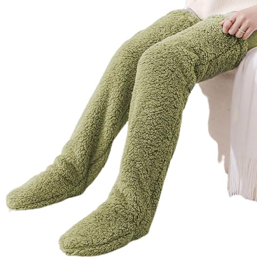 Kniehohe Slipper-Socken, Plüsch-Slipper-Socken, Beinsocken über de Knie, Plüsch-Slipper, gemütliche Socken, kniehoch, pelzig, lange Beinwärmer, Winter, Zuhause, Schlafen Neamou von Neamou