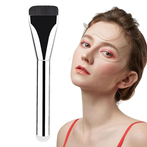 Puderpinsel für Flüssiger Fondation Damen | Ultra Thin Foundation Brush | Foundation Pinsel Makeup Concealer Brush | Make Up Pinsel Flach Faserhaar Gesichtsbürste | Beau Geschenke für Frauen Mädchen von Neamou