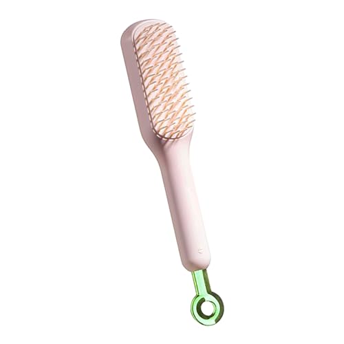 Selbstreinigende Haarbürste Ohne Ziepen, Self Cleaning Hair Brush, Massage Haarbürste Massagekamm, Lockenbürste Curly Hair Product, Stylingbürsten Damen Männer von Neamou