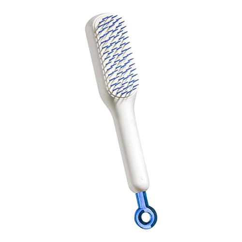 Selbstreinigende Haarbürste Ohne Ziepen, Self Cleaning Hair Brush, Massage Haarbürste Massagekamm, Lockenbürste Curly Hair Product, Stylingbürsten Damen Männer von Neamou