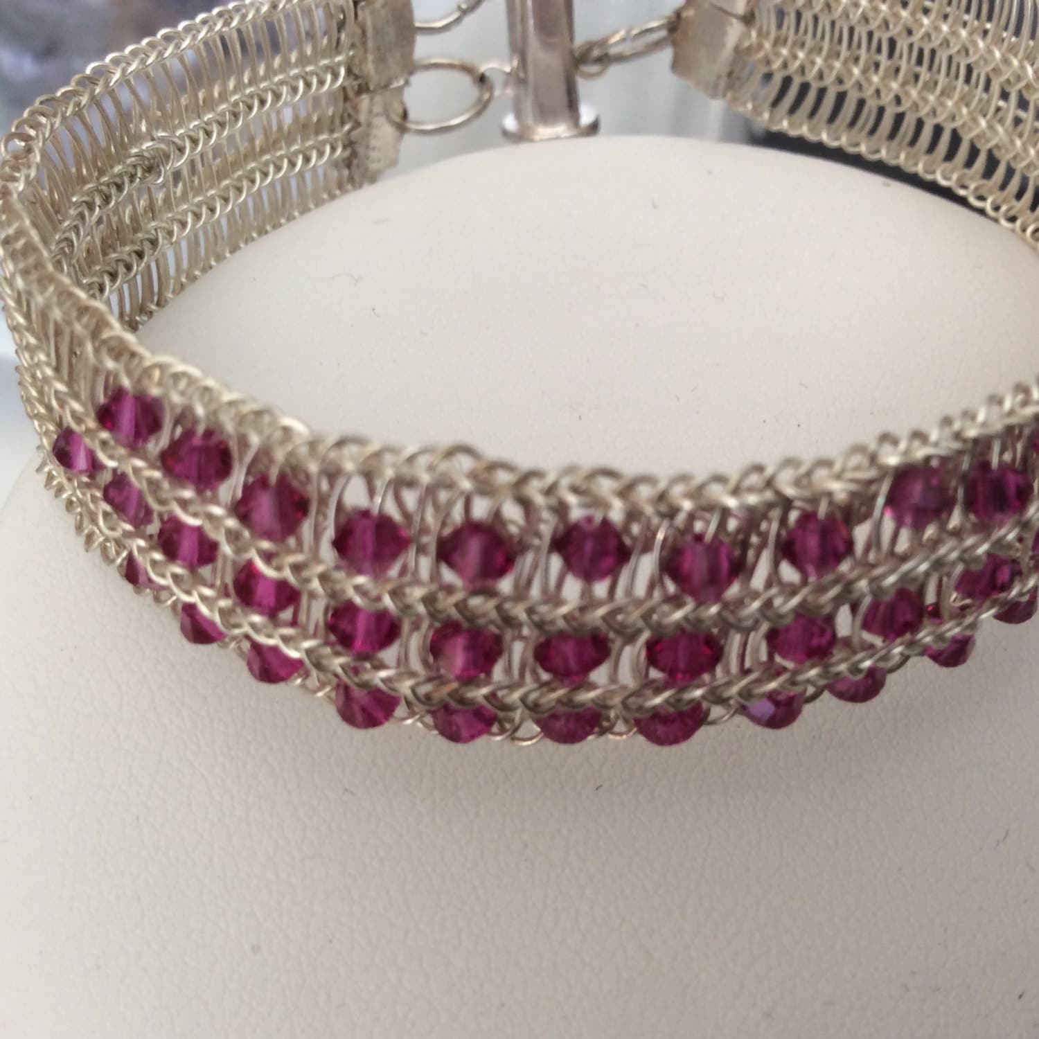 Armband Mit Swarovski Kristallen Und Silber von NeatVikingJewelry