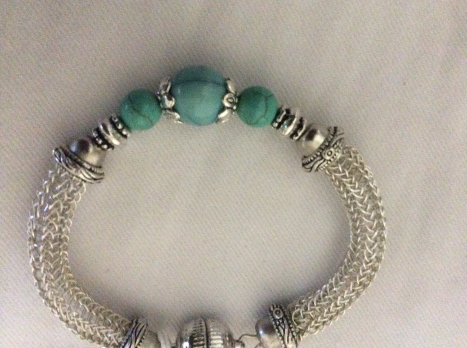 Armband - Türkis & Silber Verkauft von NeatVikingJewelry