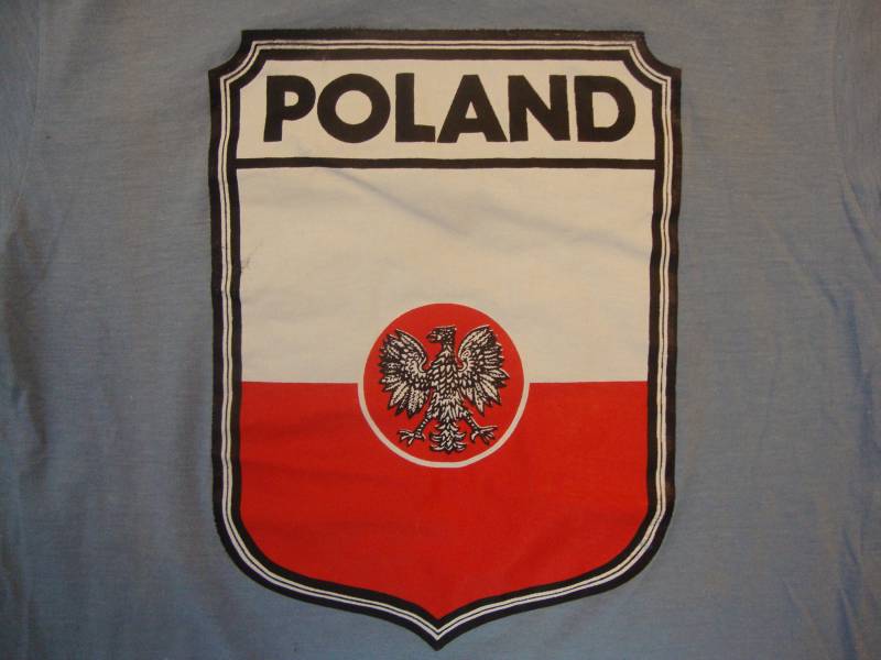 Echte Vintage 80Er Jahre Polen Bj Tourist Souvenir Blau T Shirt Größe S von Neatshirt